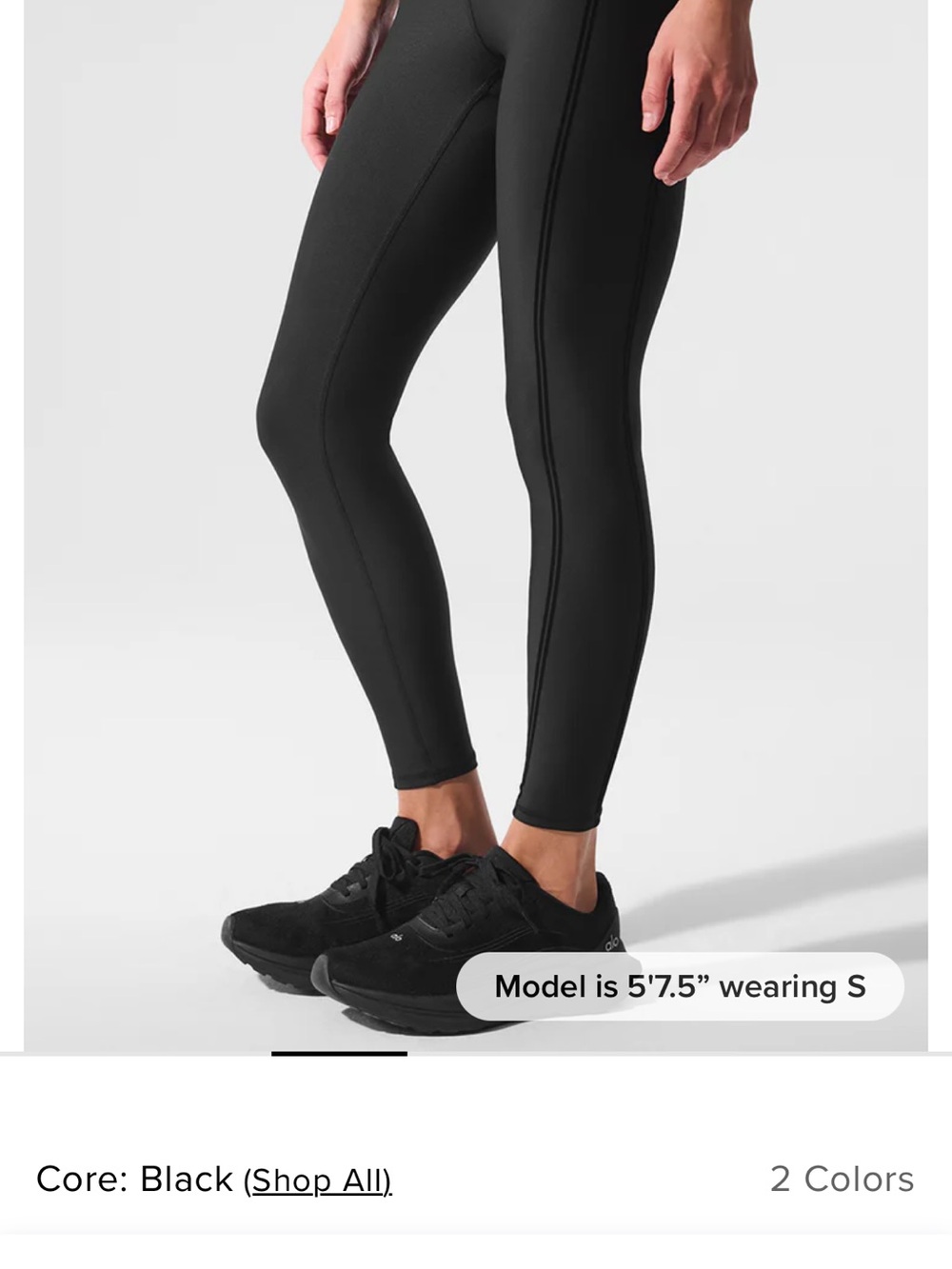 ALO Yoga Core High-Rise Black Leggings